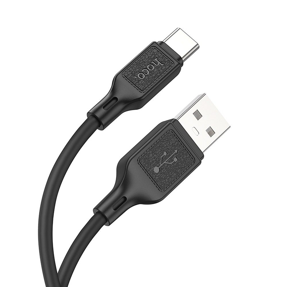 Cabo de Dados e Carregamento USB-A - USB-C HOCO X90, 60W, 1m, Preto
