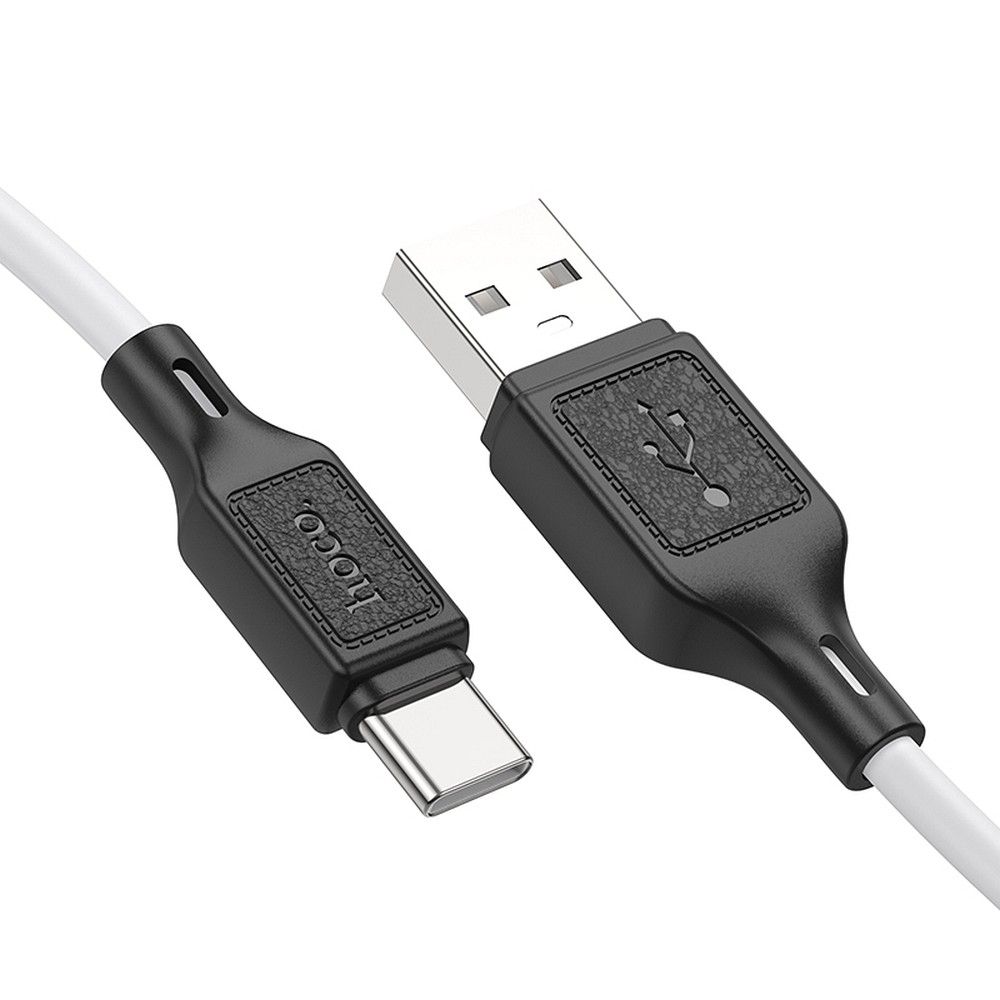 Cabo de Dados e Carregamento USB-A - USB-C HOCO X90, 60W, 1m, Branco