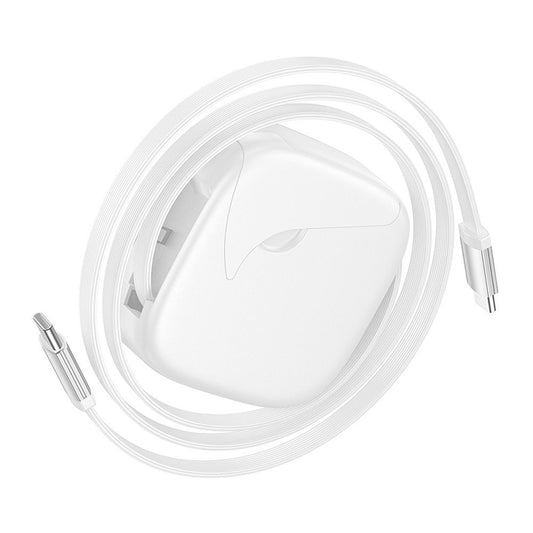 Cabo de Dados e Carregamento USB-C - USB-C HOCO U140, 60W, 0.95m, Branco