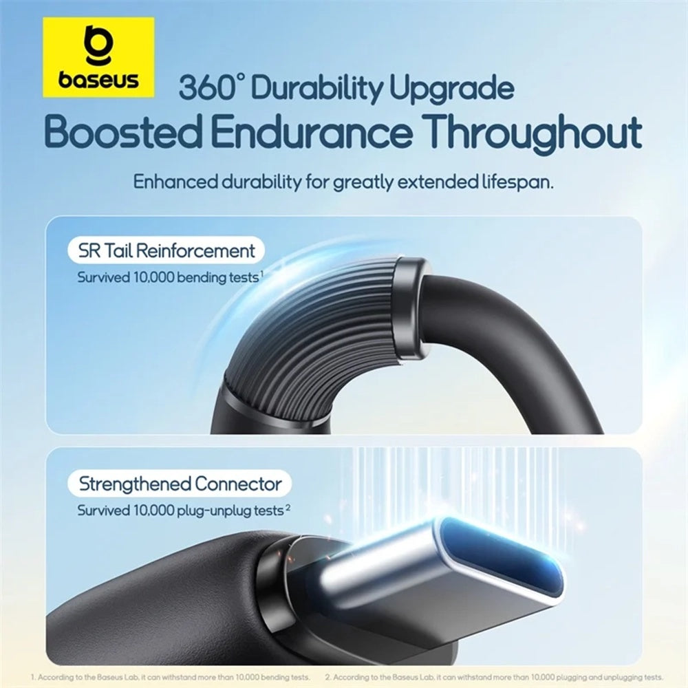 USB-A Charging Cable - Lightning / microUSB / USB-C Baseus Ultra Fast 3in1, 18W, 0.8m, Black P10377501111-00