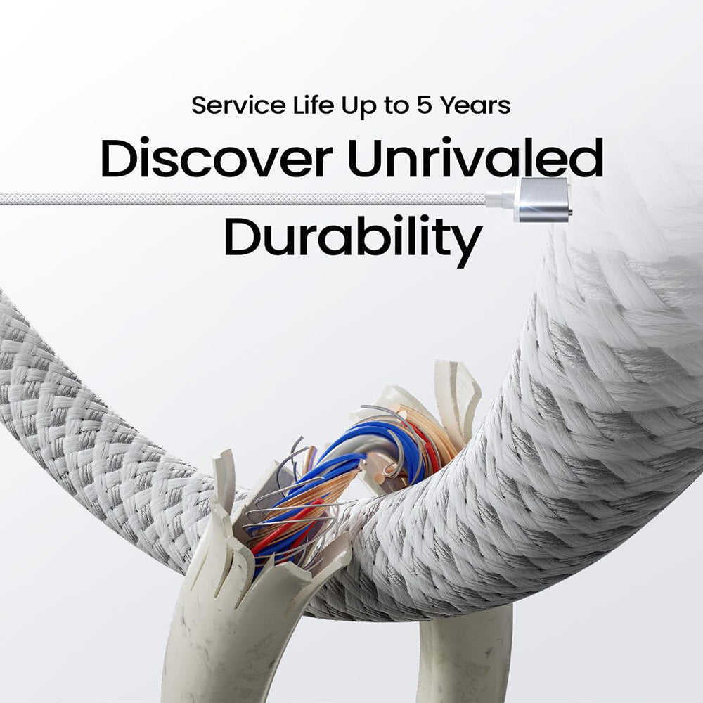 Cabo de Carregamento USB-C - MagSafe 3 Lisen, 140W, 2m, Prateado YL0123070001