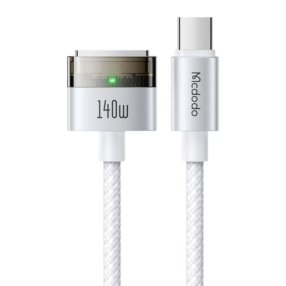 Cabo de Carregamento McDodo CA-2071, USB-C - MagSafe 3, 140W, 2m, Branco