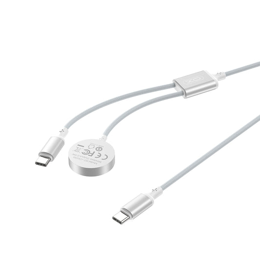 Carregador Wireless XO Design CX030 para Apple Watch Series, USB-C, Branco