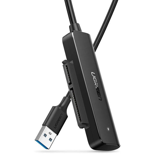 Cabo UGREEN CM321, USB-A 3.0 - SATA 2,5 polegadas, 0,5 m, preto