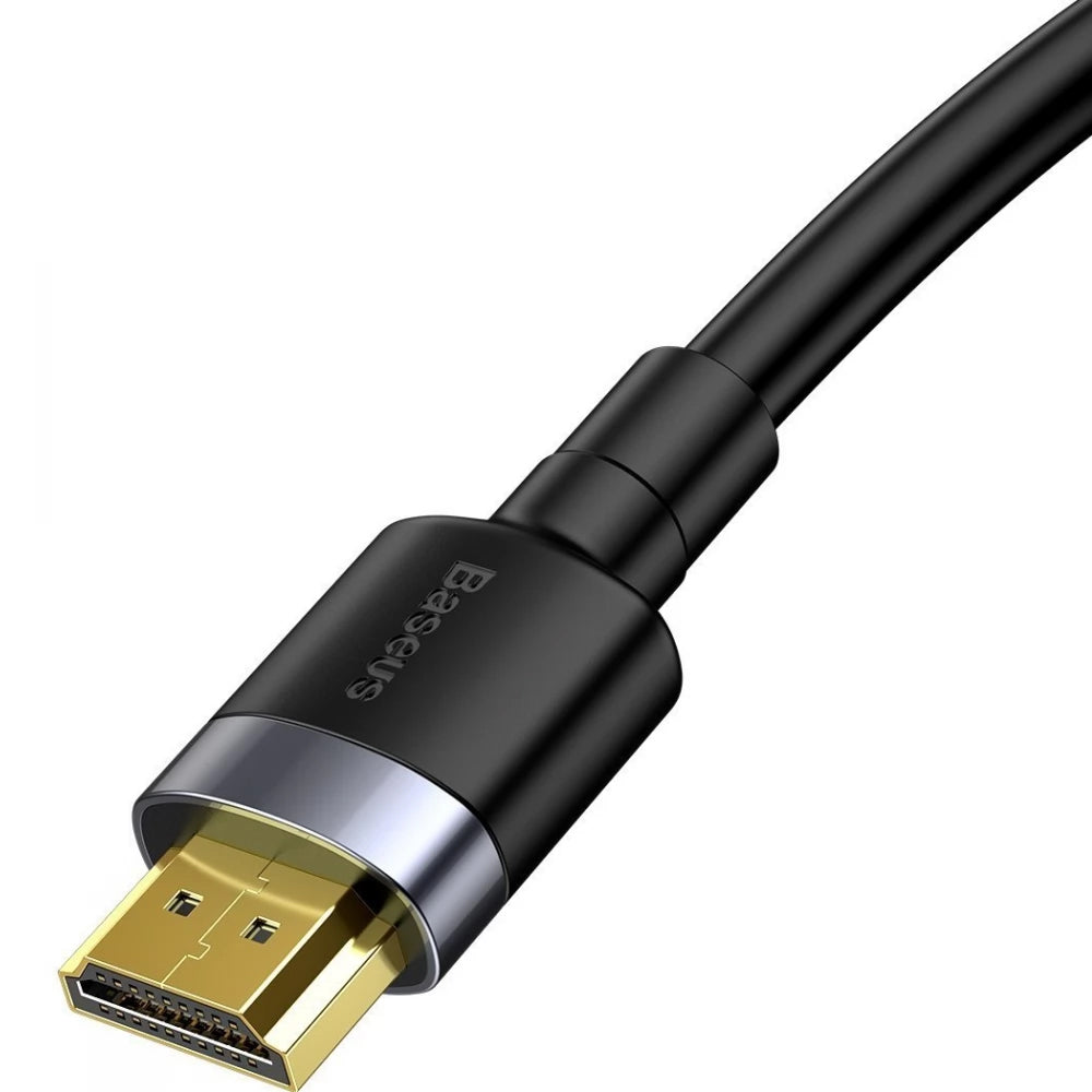 Cabo de Vídeo Baseus Cafule, HDMI - HDMI, 4K, 2m, Preto CADKLF-F01