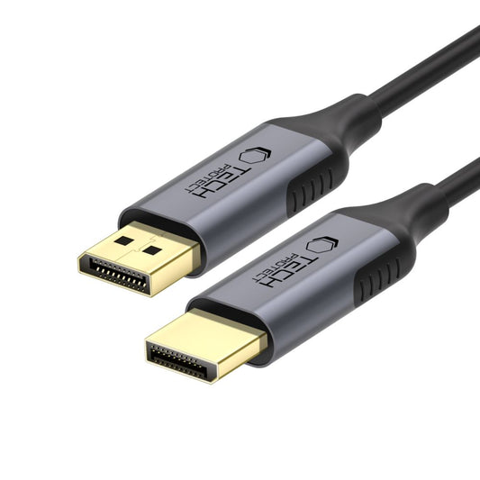 Cabo de Vídeo Tech-Protect Ultraboost, DisplayPort - DisplayPort, 4K, 2m, Preto