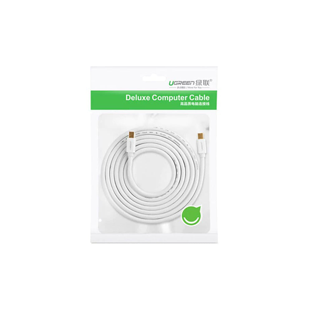 Cabo de Vídeo UGREEN, MiniDisplayPort - MiniDisplayPort, 4K, 2m, Branco