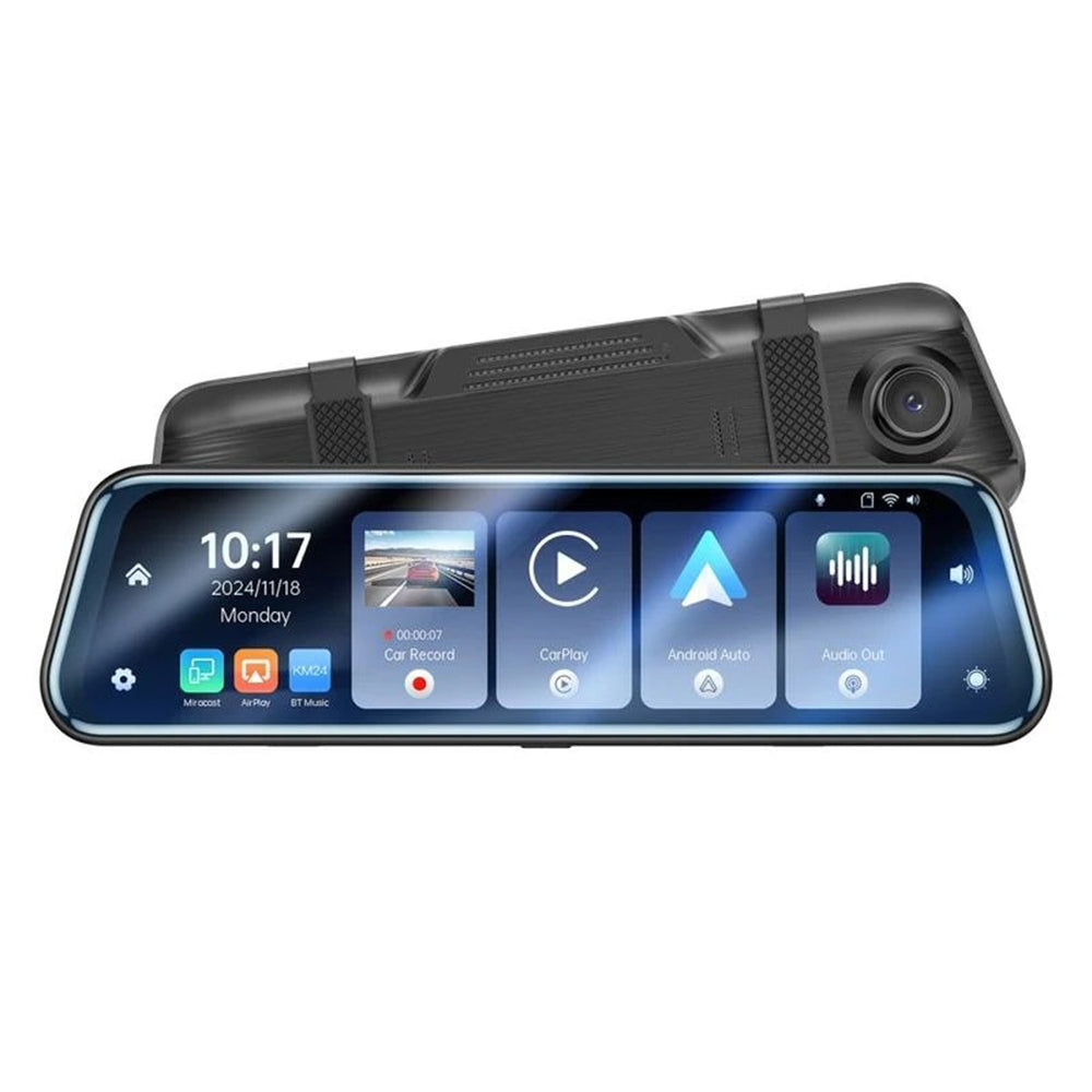 Câmara Auto Yesido KM24 com Carplay / Android Auto, 4K, Ecrã de 9.66 polegadas