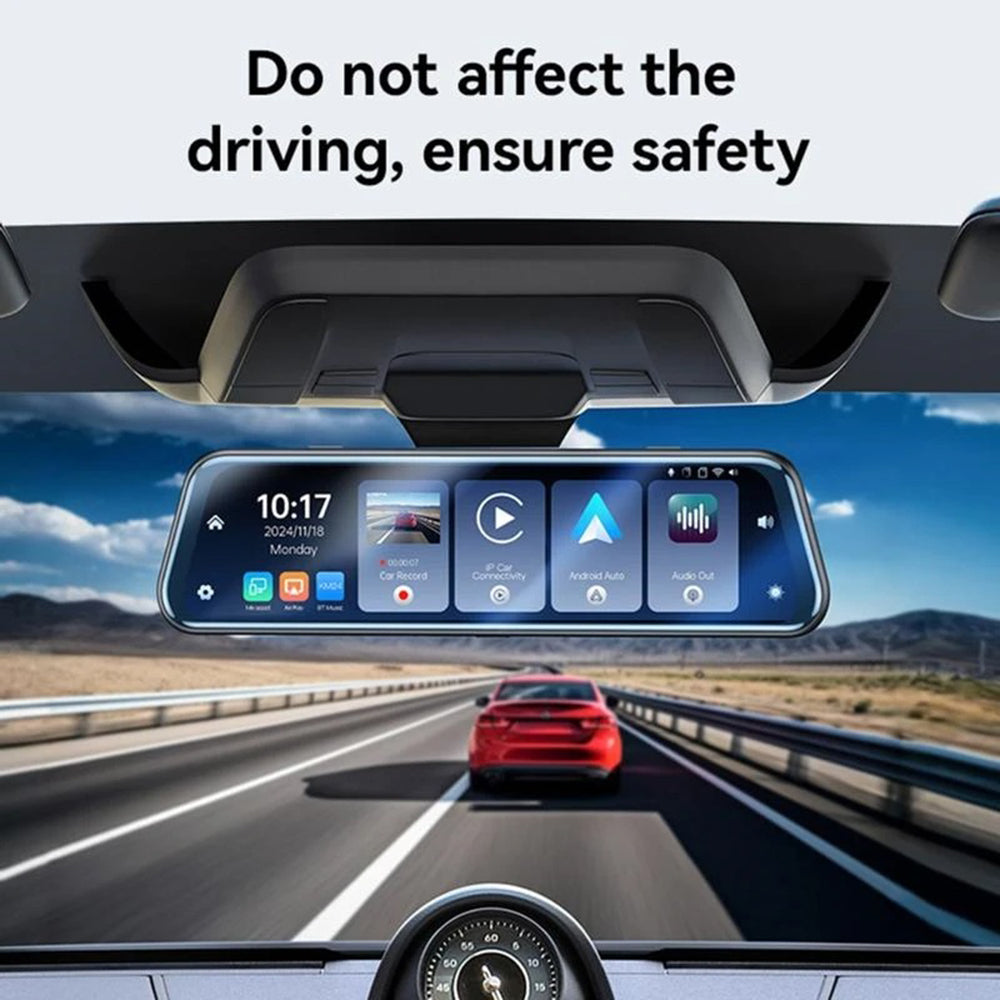 Câmara Auto Yesido KM24 com Carplay / Android Auto, 4K, Ecrã de 9.66 polegadas