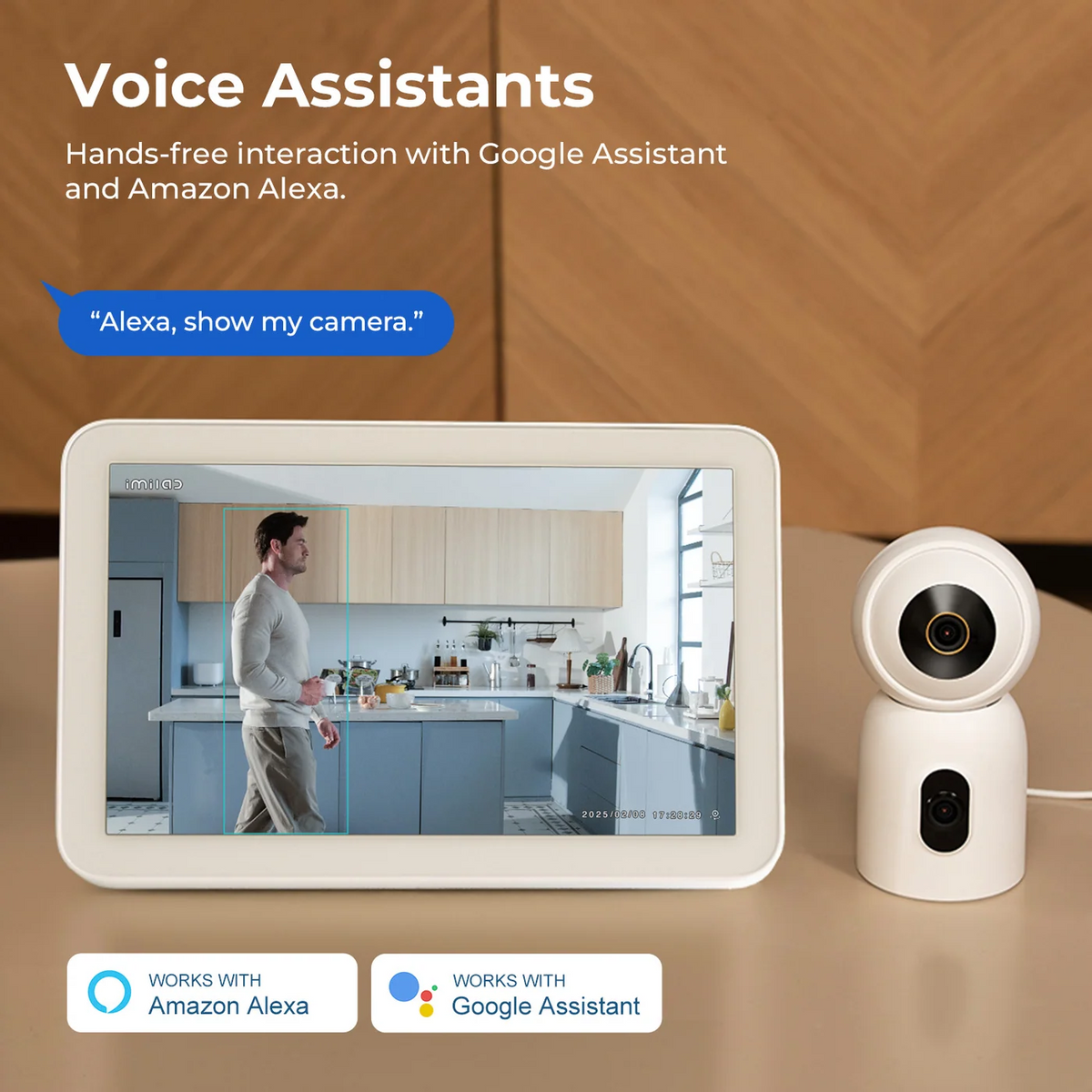 Câmara de Vigilância iMILAB C30 Dual, Wi-Fi, 3K, Interior CMSXJ111A