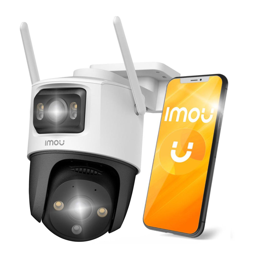 Câmara de Vigilância Imou Cruiser Dual, Wi-Fi, 2.8K + 2.8K, IP66, Exterior, Branca IPC-S7XP-10M0WED-0360B