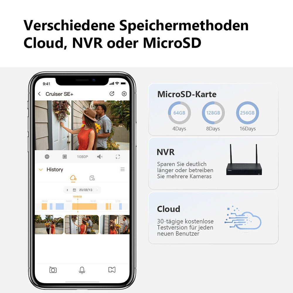 Câmara de Vigilância Imou Cruiser SE+, Wi-Fi, 3K, IP66, Exterior, Branca IPC-K7CP-5H1WE