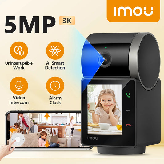 Câmara de Vigilância Imou Rex VT Pro, Wi-Fi, 3K, Interior IPC-S2VBP-5M0WR