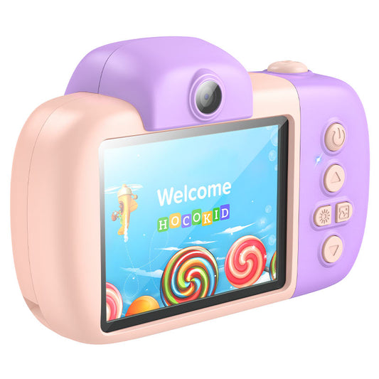 Câmara Digital HOCO DV201 Kids, 1080P, 2MP, Rosa