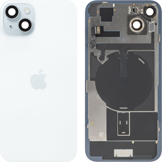 Capa da bateria do Apple iPhone 15 Plus, azul, trocar