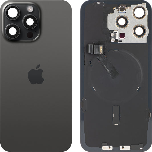 Capa da bateria Apple iPhone 15 Pro Max, preto (titânio preto), Swap