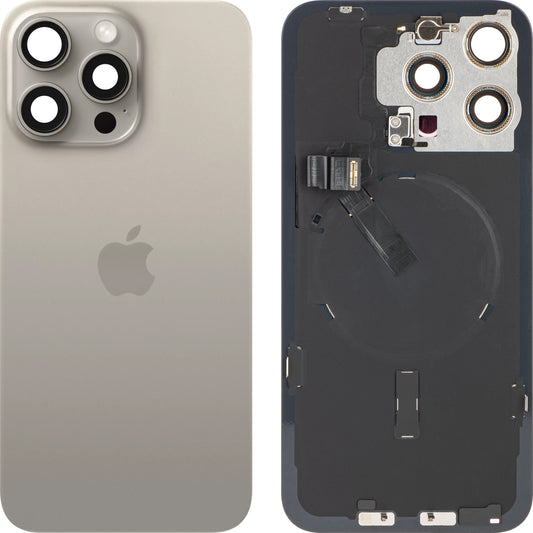 Capa da bateria Apple iPhone 15 Pro Max, Bege (Titânio natural), Trocar