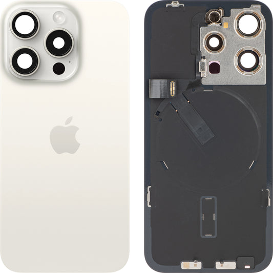 Capa da bateria do Apple iPhone 15 Pro, branca (titânio branco), Trocar
