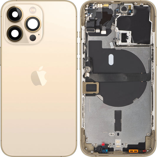 Capa da bateria do iPhone 13 Pro da Apple, com meia capa, dourada, trocar
