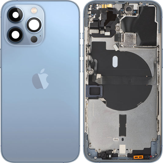 Capa da bateria do Apple iPhone 13 Pro, com meia capa, azul (azul Sierra), Swap