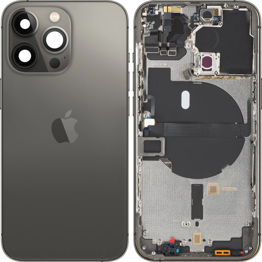 Tampa da bateria do Apple iPhone 13 Pro, com capa intermédia, preto (grafite), Swap