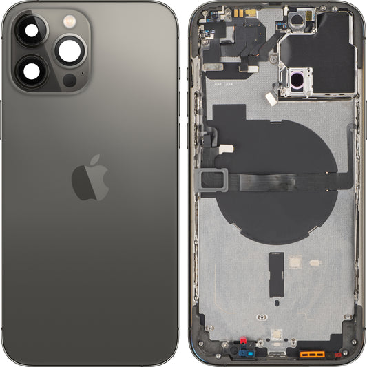 Capa da bateria do Apple iPhone 13 Pro Max, com meia capa, preto (grafite), Swap