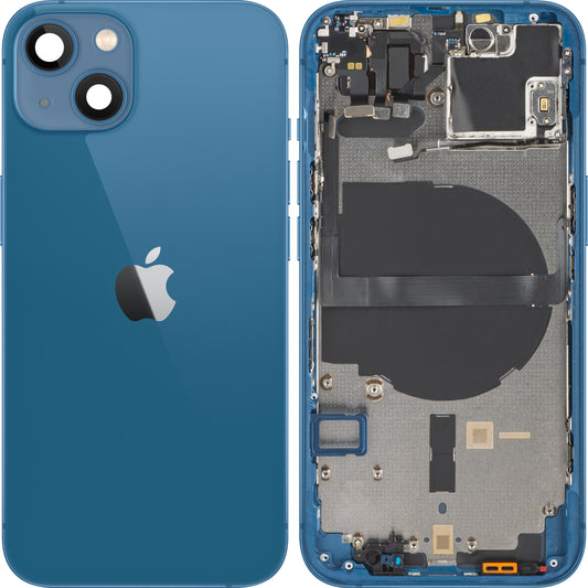 Capa da bateria do iPhone 13 da Apple, com capa intermédia, azul, trocar