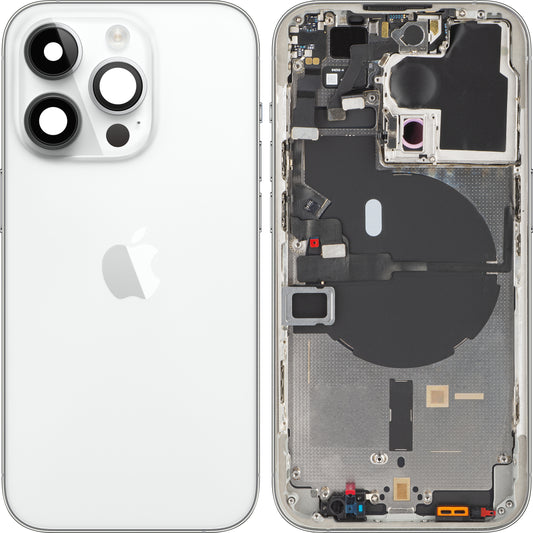 Tampa da bateria do Apple iPhone 14 Pro, com capa intermédia, prateada, trocar