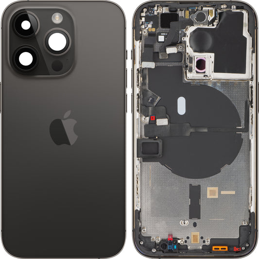 Capa da bateria do Apple iPhone 14 Pro, com capa intermédia, preto (preto espacial), Swap