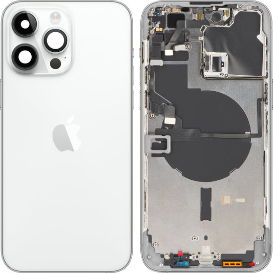 Tampa da bateria do Apple iPhone 14 Pro Max, com capa intermédia, prateada, trocar