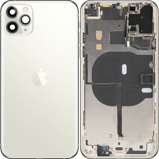 Tampa da bateria do Apple iPhone 11 Pro Max, com capa intermédia, prateada, trocar