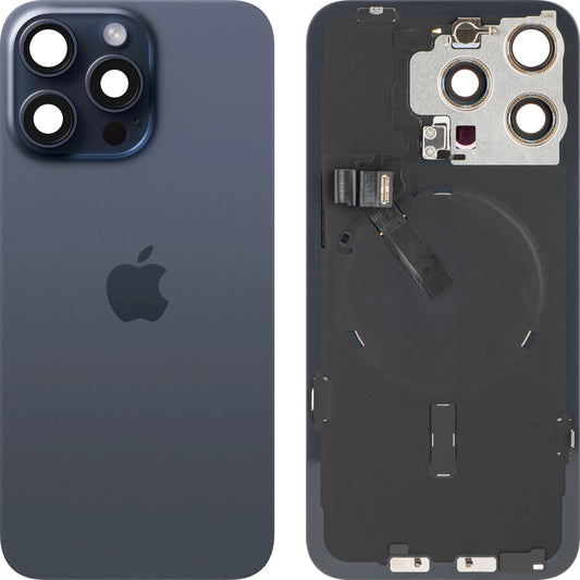Capa da bateria Apple iPhone 15 Pro Max, azul (azul titânio), Swap