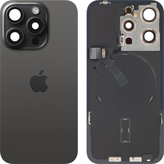 Capa da bateria do Apple iPhone 15 Pro, preta (titânio preto), Swap