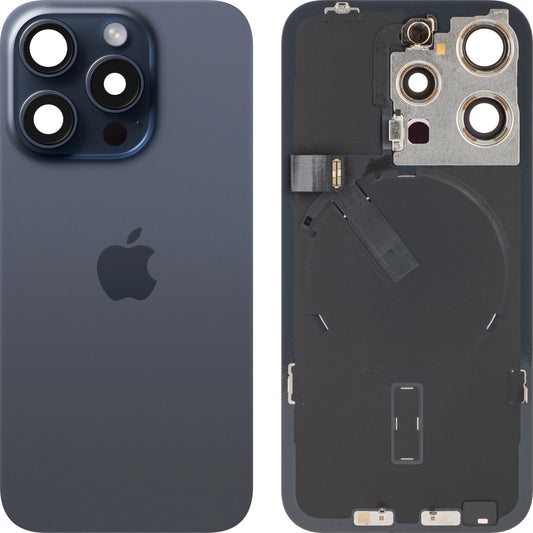 Capa da bateria Apple iPhone 15 Pro, azul (azul titânio), Swap
