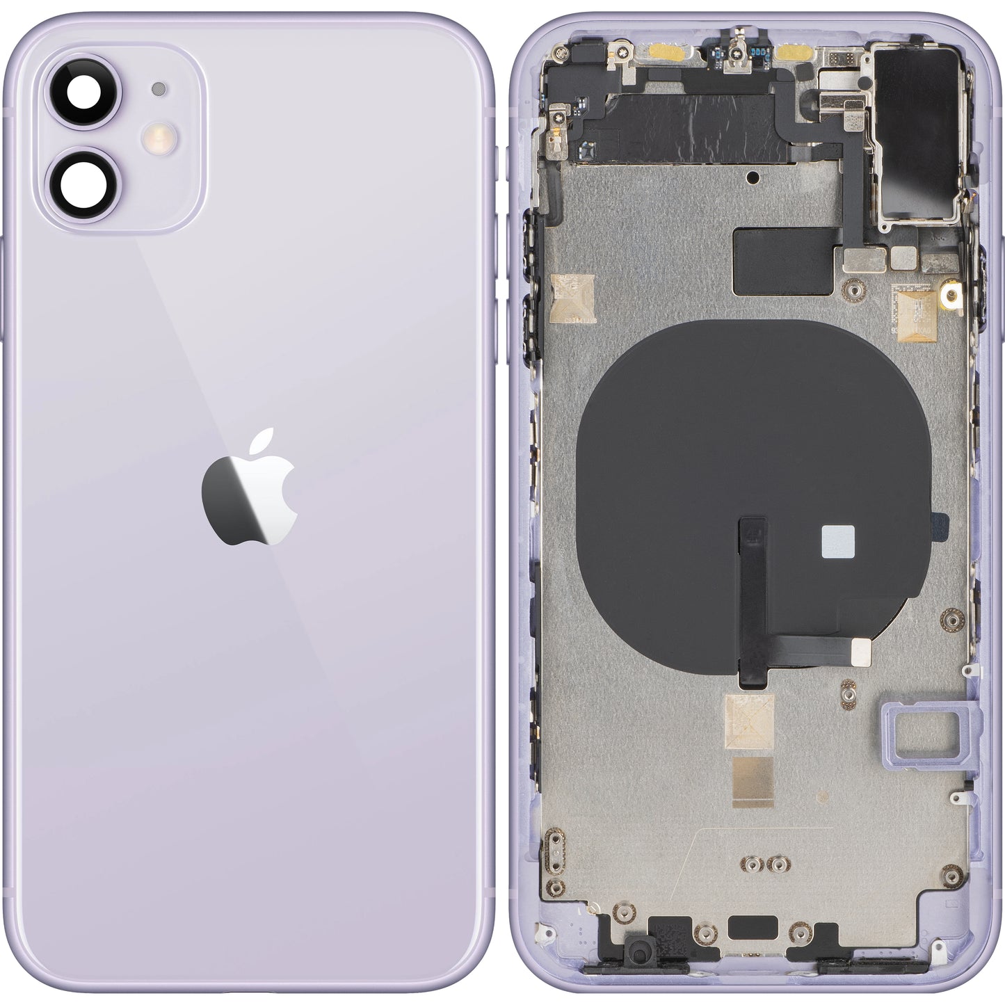 Capa da bateria do Apple iPhone 11, com capa, roxa, trocar