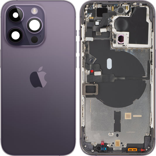 Capa da bateria do Apple iPhone 14 Pro, com meia capa, roxo (roxo escuro), Trocar