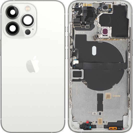 Tampa da bateria do Apple iPhone 13 Pro, com capa intermédia, prateada, trocar