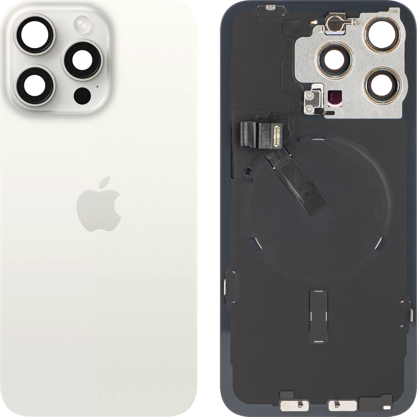 Capa de Bateria Apple iPhone 15 Pro Max, Branco (Titanium White), Swap