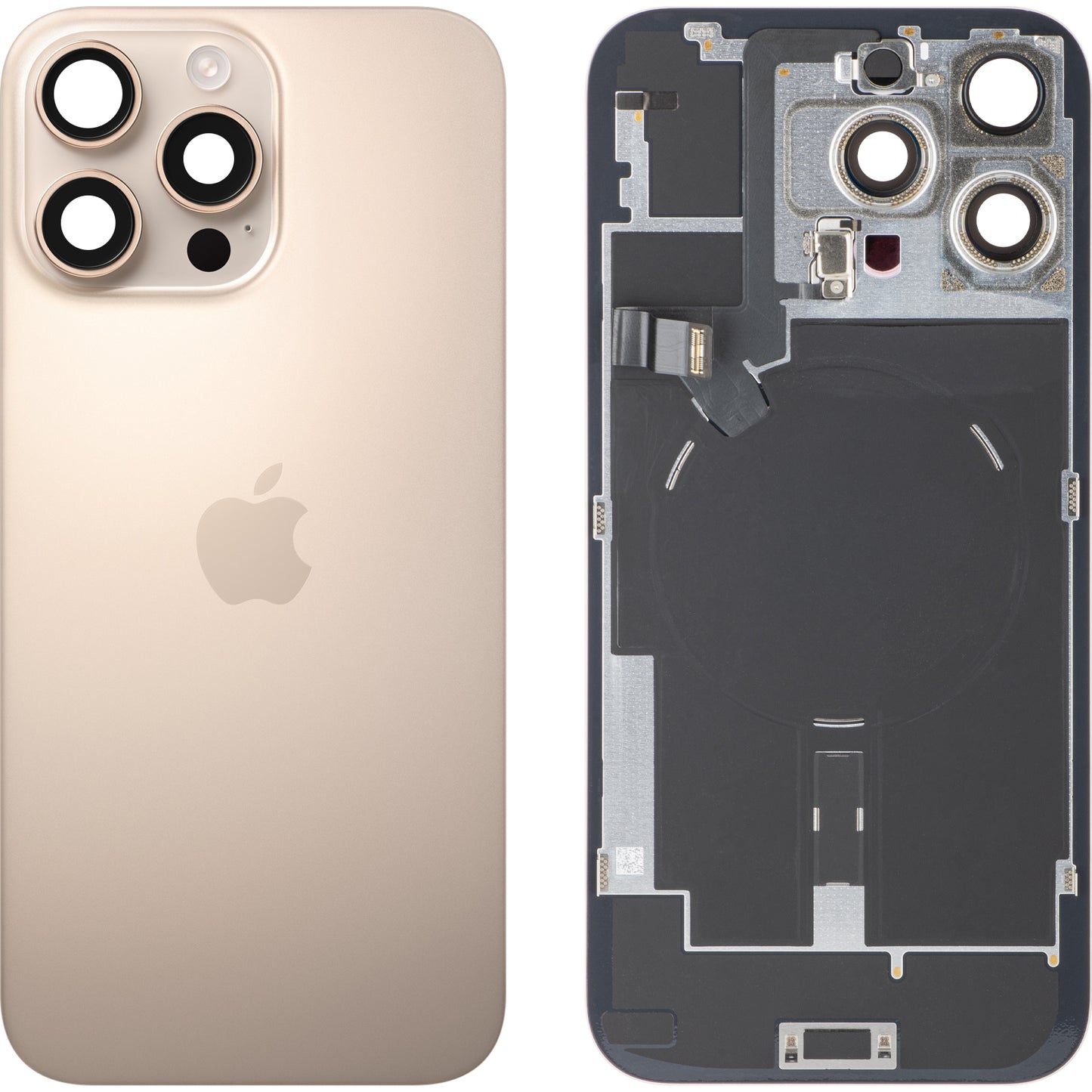 Tampa da Bateria Apple iPhone 16 Pro Max, Dourado (Titânio Deserto), Swap Premium