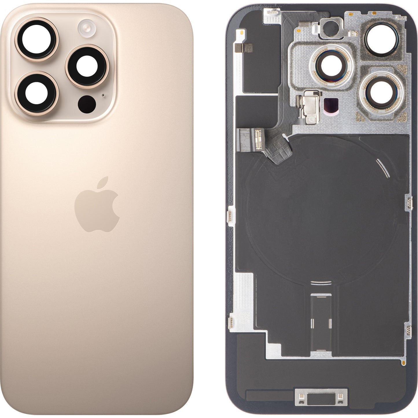 Tampa da Bateria Apple iPhone 16 Pro, Dourado (Titânio Deserto), Swap Premium