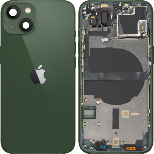 Tampa da Bateria Apple iPhone 13, Com Carcaça Central, Verde, Swap