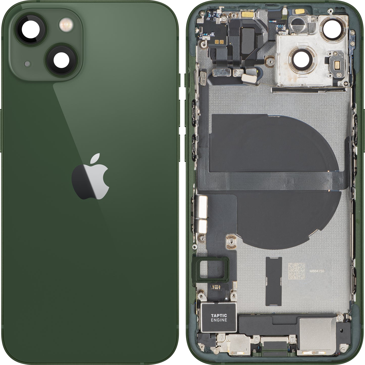 Capa de Bateria Apple iPhone 13, Com Carcaça Central, Completa, Verde, Swap