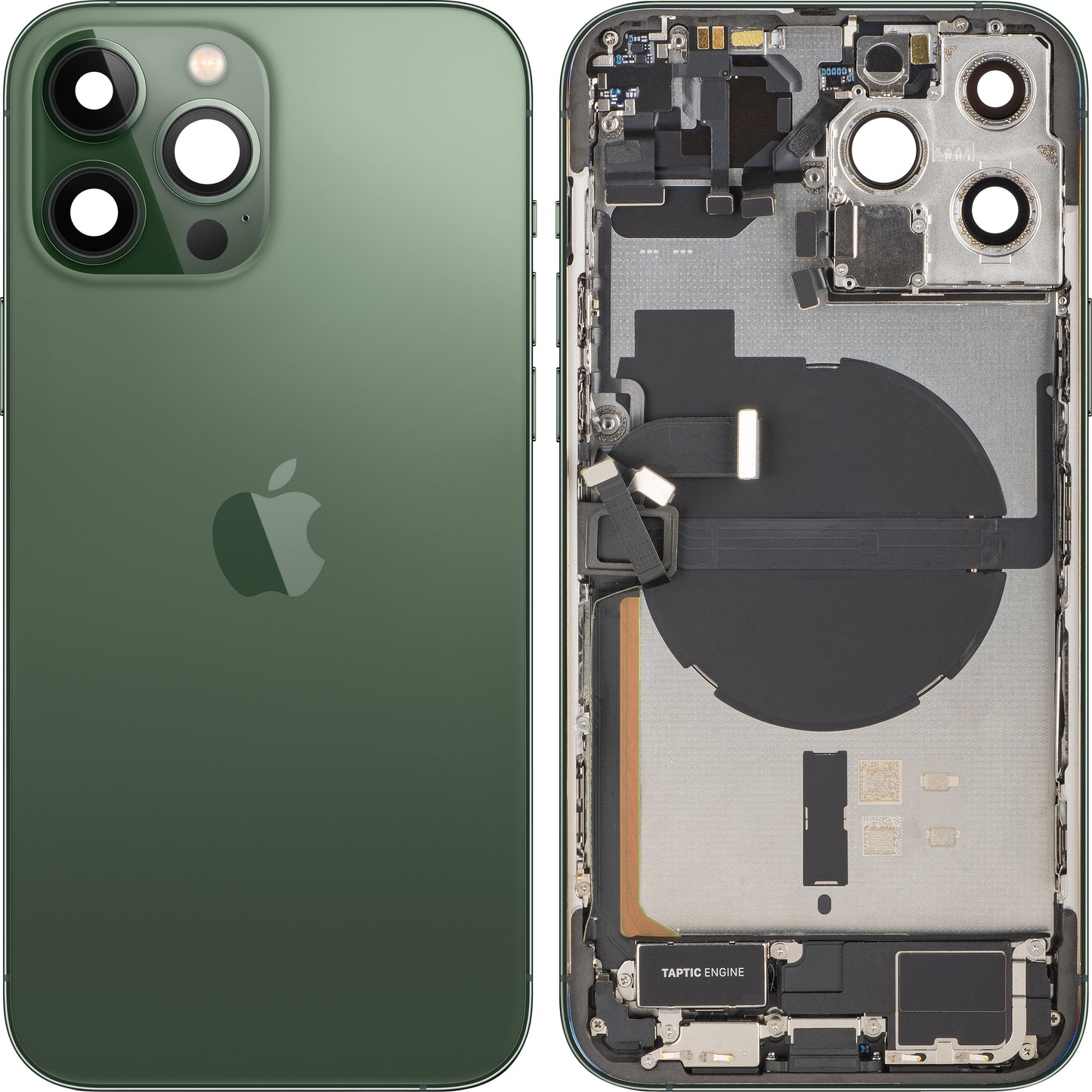 Tampa da Bateria Apple iPhone 13 Pro Max, Com Carcaça Central, Completa, Verde (Alpine Green), Swap