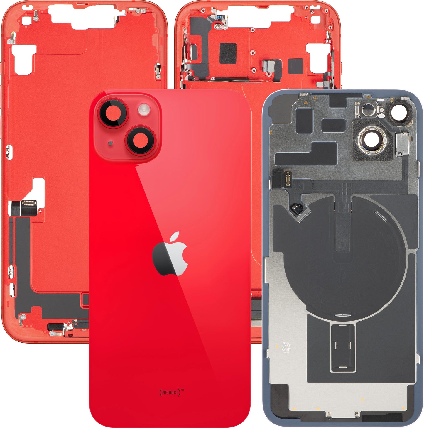 Capa de Bateria Apple iPhone 14 Plus, Com Carcaça Central, Completa, Vermelho, Swap