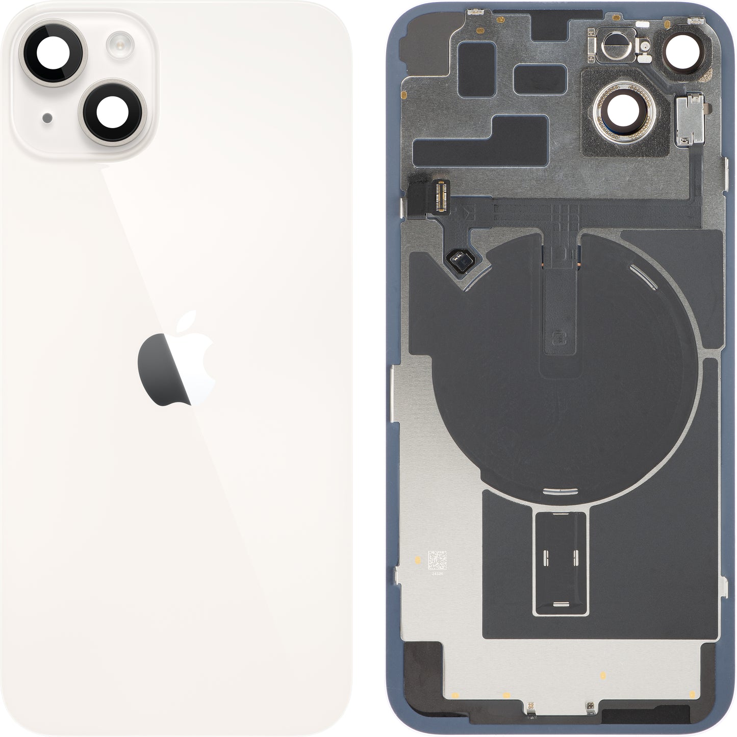 Tampa da Bateria Apple iPhone 14 Plus, Com Carcaça Central, Completa, Branco (Starlight), Swap