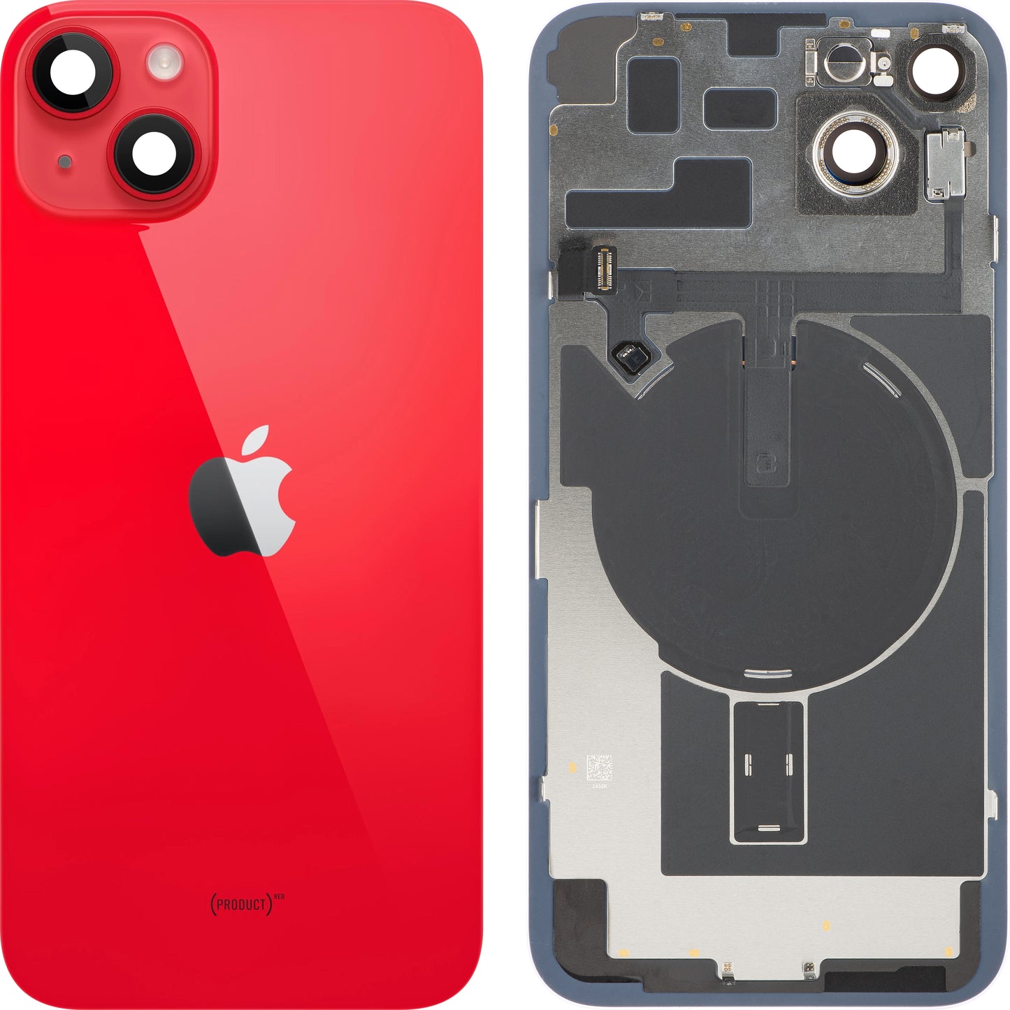 Capa de Bateria Apple iPhone 14 Plus, Com Carcaça Central, Completa, Vermelho, Swap