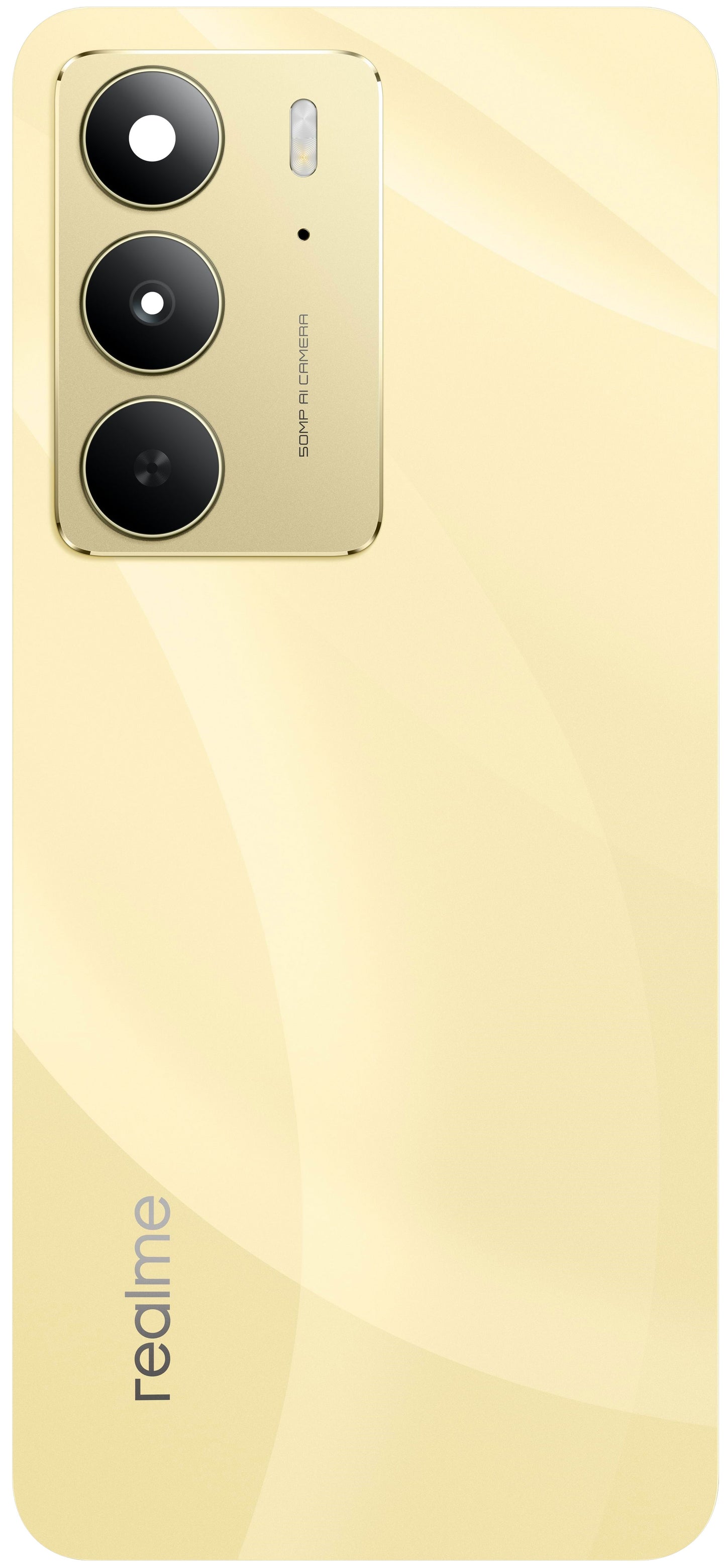 Tampa da Bateria Realme Realme 14x (Índia), Dourado (Golden Glow), Service Pack 621033000420