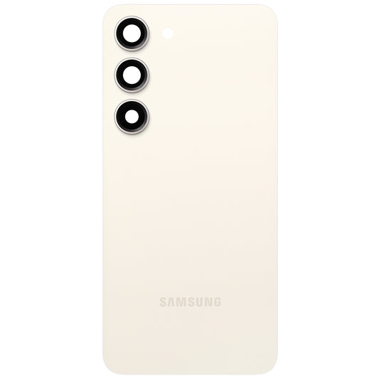 Tampa da Bateria Samsung Galaxy S23 S911, Creme, Service Pack GH82-30393B