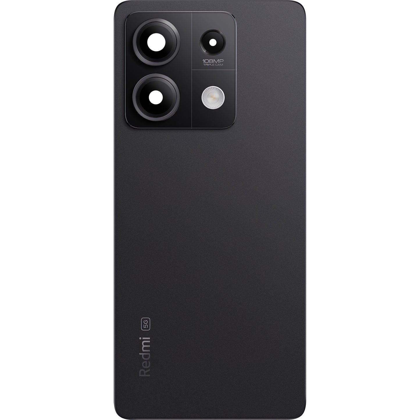 Cobertura da bateria Xiaomi Redmi Note 13 5G, preto invisível, Service Pack 5600160N1700