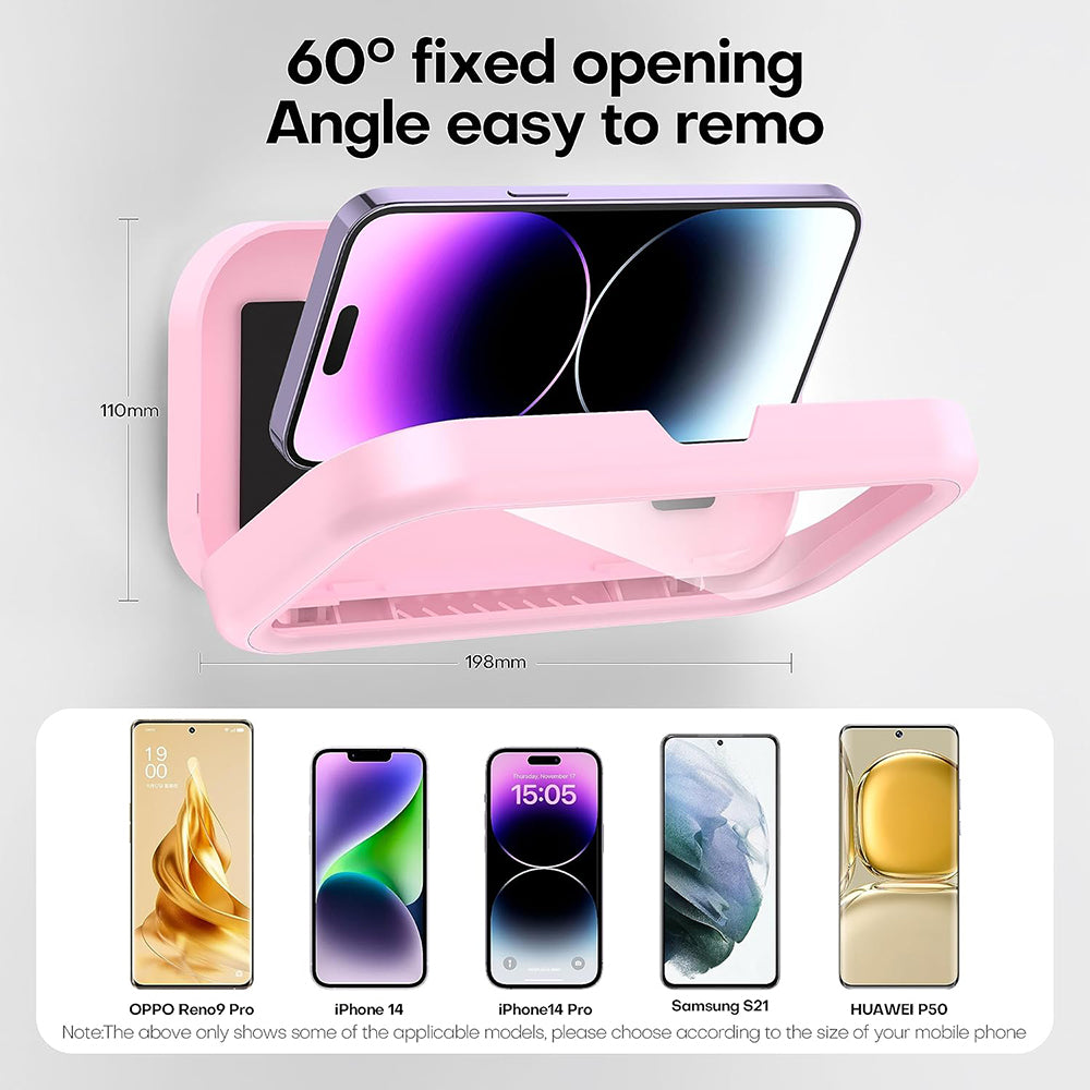 Carcasa de Parede com Membrana Tátil Techsuit LC-999 para Telefone, à Prova de Água, Rosa Dourado